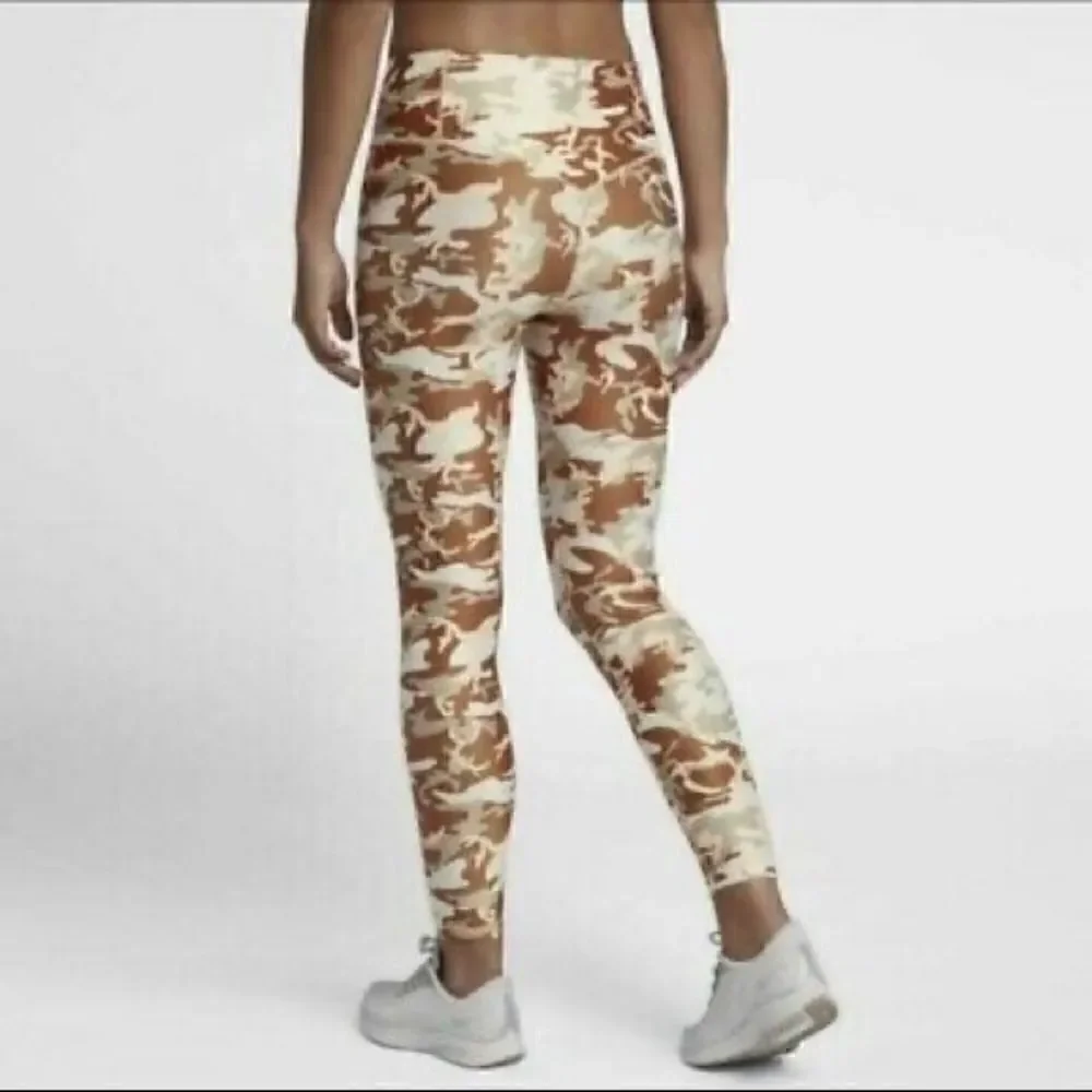 Women's Nike Camo Speed Tights Phantom Desert Medium leggings D1